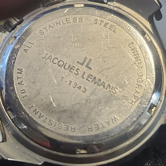 VINTAGE Jacques Lemans Chronograph Rare Red Face - Picture 7 of 7